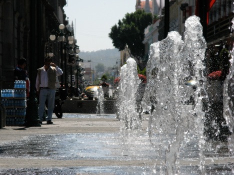 Fountains on the zocalo